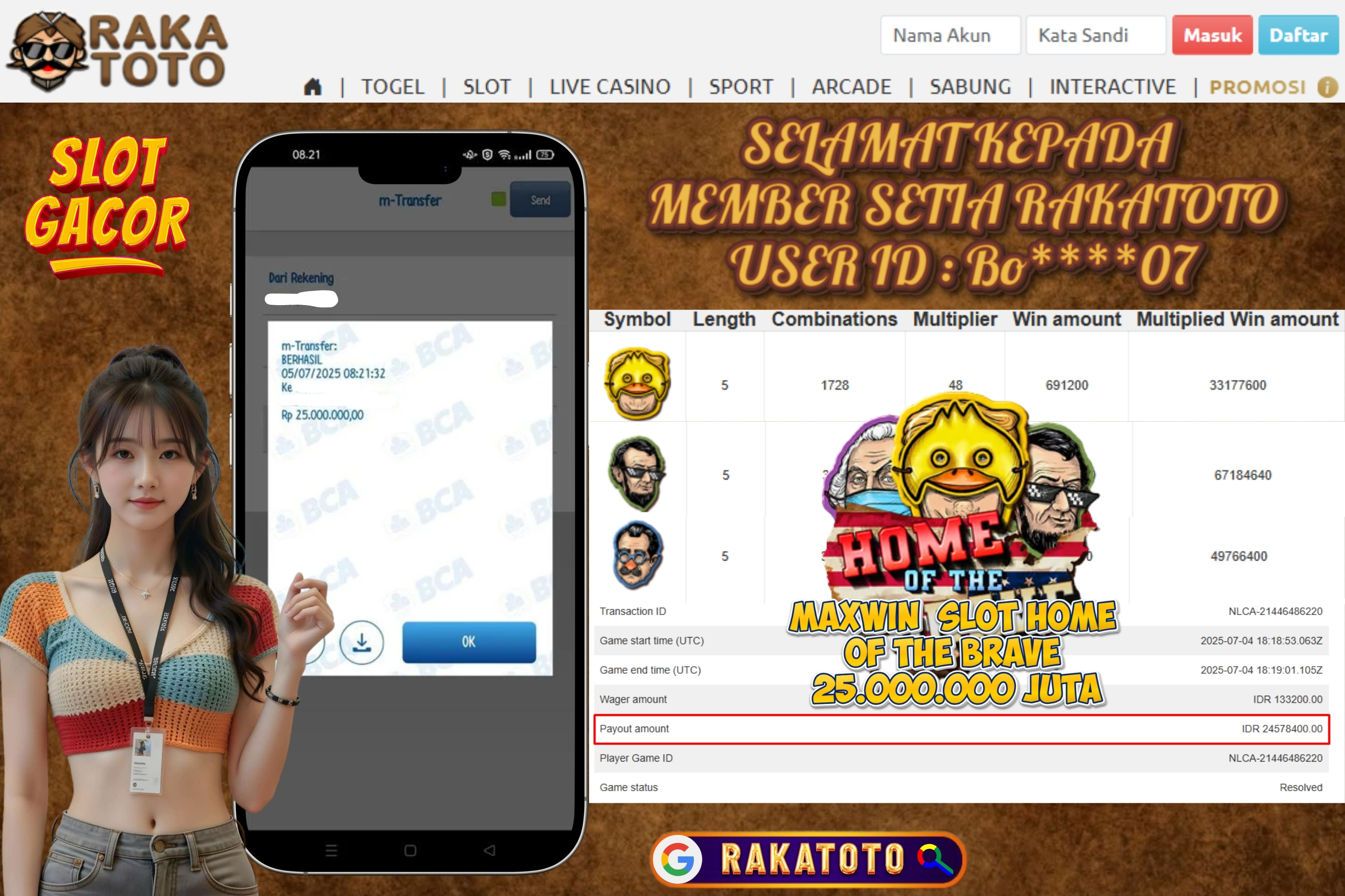 JACKPOT HOME OF THE BRAVE